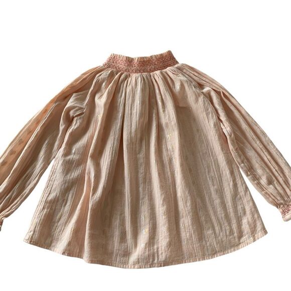 Peek Smocked Heart Print Blouse - Picture 2 of 6